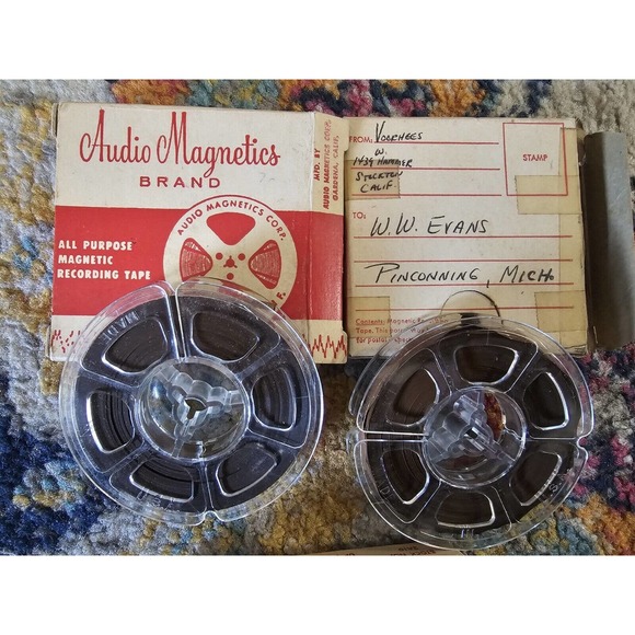 Lot Of 4 Used Magnetic Tape Audio Recording Reels -- Untested - Picture 2 of 4